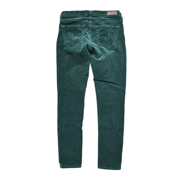 Adriano Goldschmied Stevie Slim Straight Ankle Green Corduroy Pants 25R Holiday - Picture 3 of 7